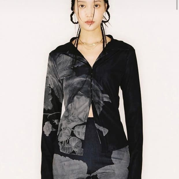 Nache HALF TONE JERSEY SHIRT [BLACK]