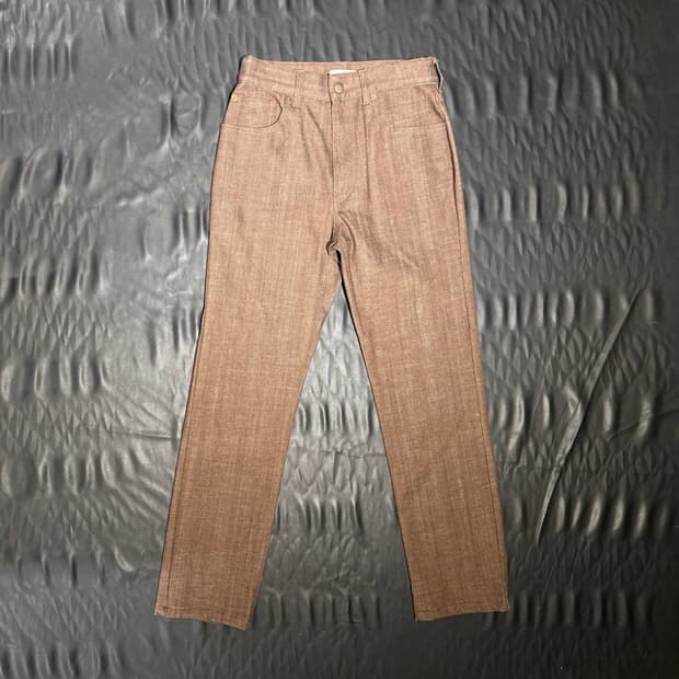 리에르 브라운 데님팬츠