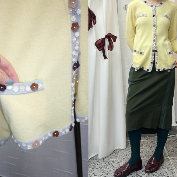 Sweet daisy yellow cardigan