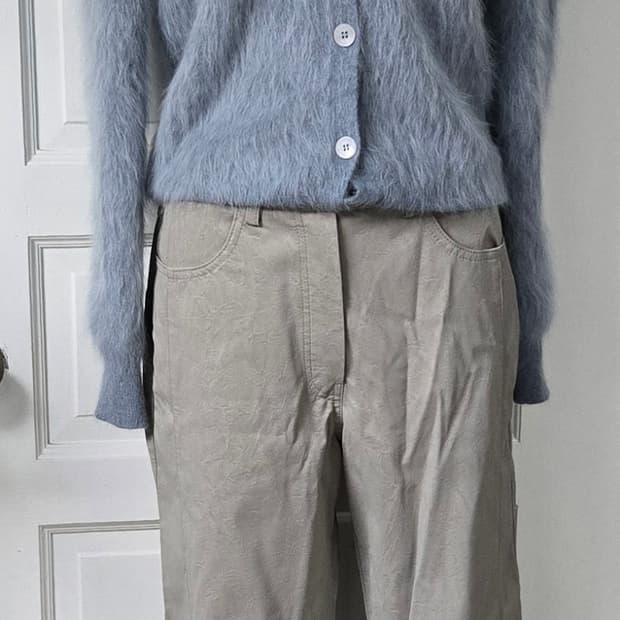 ,블로썸에이치컴퍼니앙고라가디건/마뗑킴 코팅팬츠