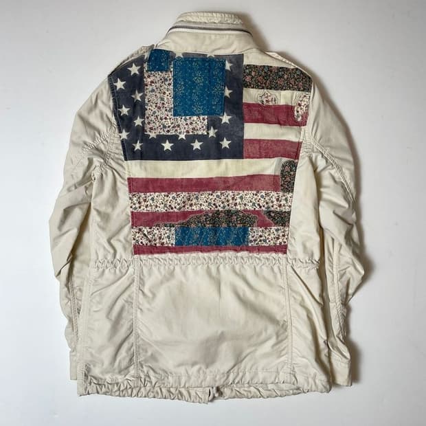 데님앤서플라이 00's 성조기 패치드 야상 자켓 PN9276