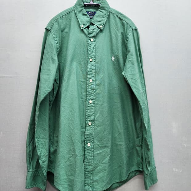 QR택 폴로 랄프로렌 로고 클래식핏 셔츠 S(M~L)