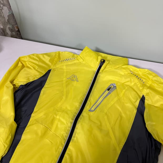 XL 험멜풋볼 엘로우 스카치로고 트레이닝 바막자켓