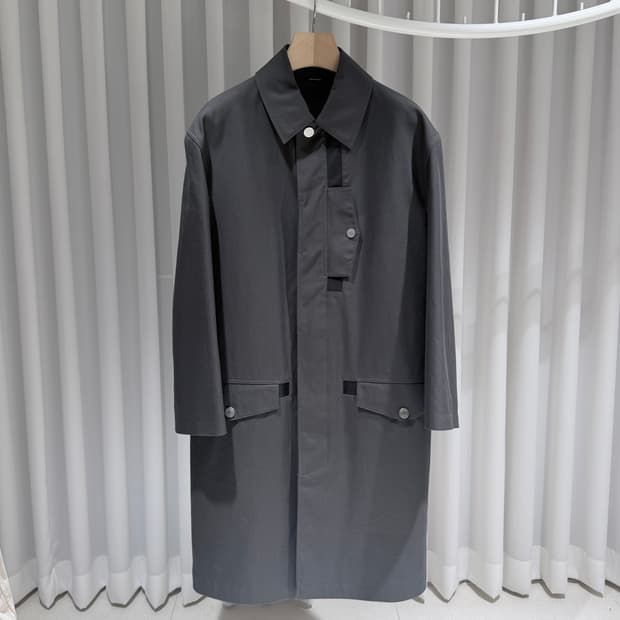 (A+/50) / 에르메스 그레이 코튼 롱코트