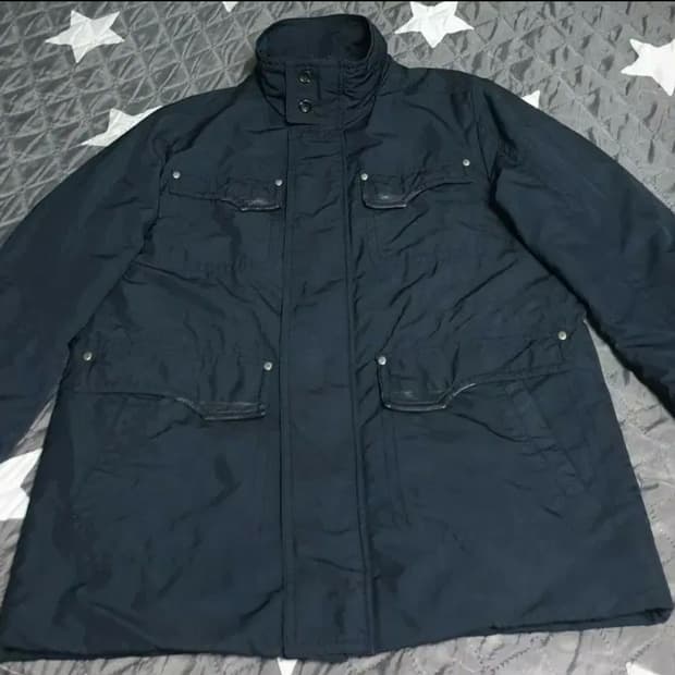 (이태리 원사) 헨리코튼 모던컨트리 클래식 양가죽배색 사파리 점퍼 (M)