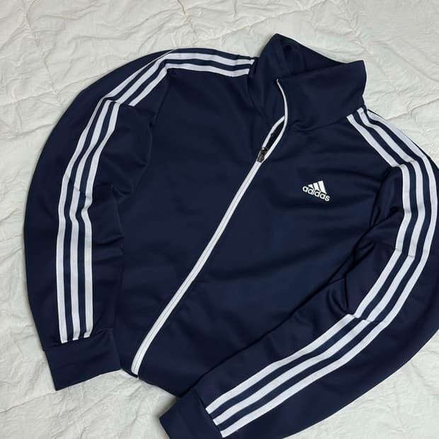 아디다스 네이비 져지 트랙탑 라지