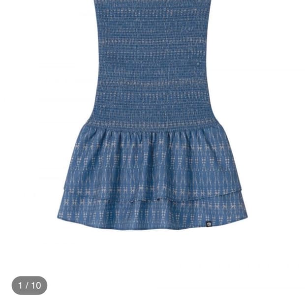 어스지구 smocked dress skirt(blue)
