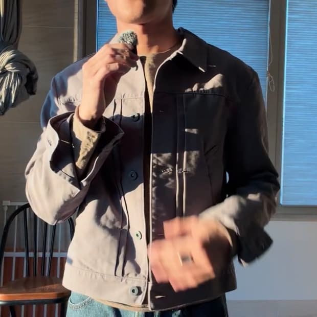 누마레 ee 트러커 자켓 슬레이트 그레이