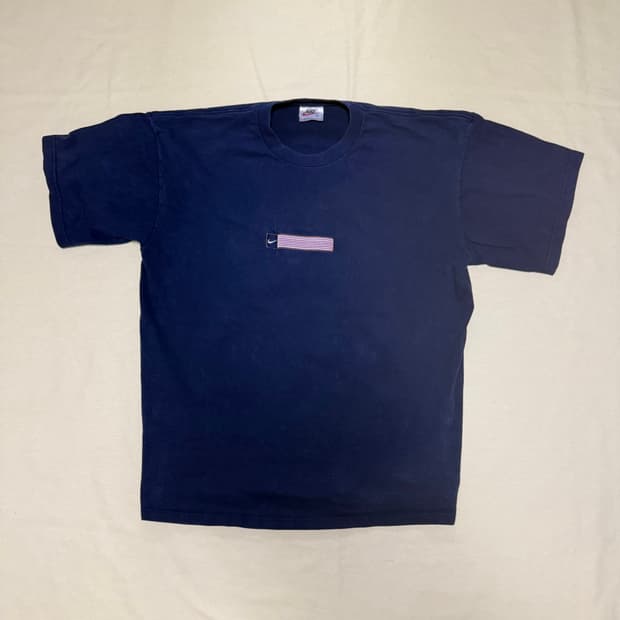 나이키 usa 플래그 센터 로고 티셔츠 90s usa