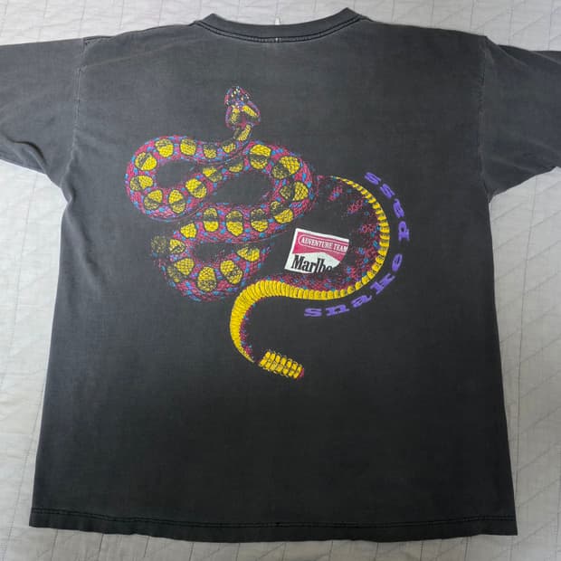 [OS] 90s 빈티지 말보로 스네이크 티셔츠