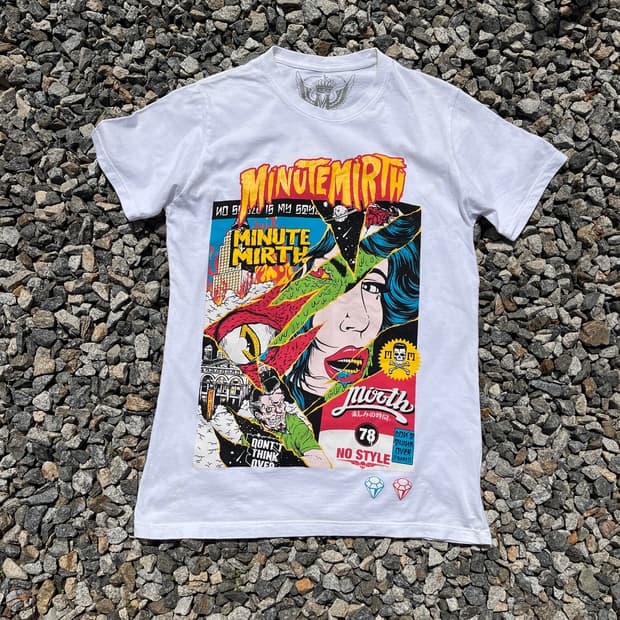 MINUTE MIRTH 빈티지 나염 반팔(실측확인)공용!