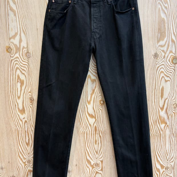 리바이스 501 블랙 데님 팬츠