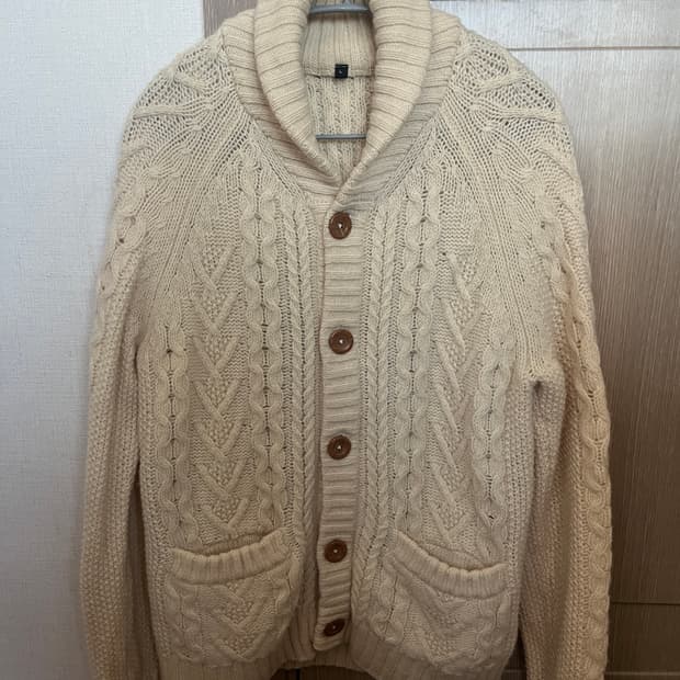 모리걸 울 가디건 코위찬 우드단추 하구미