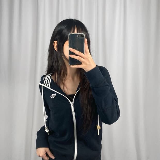 아디다스 다크 네이비 후드집업
