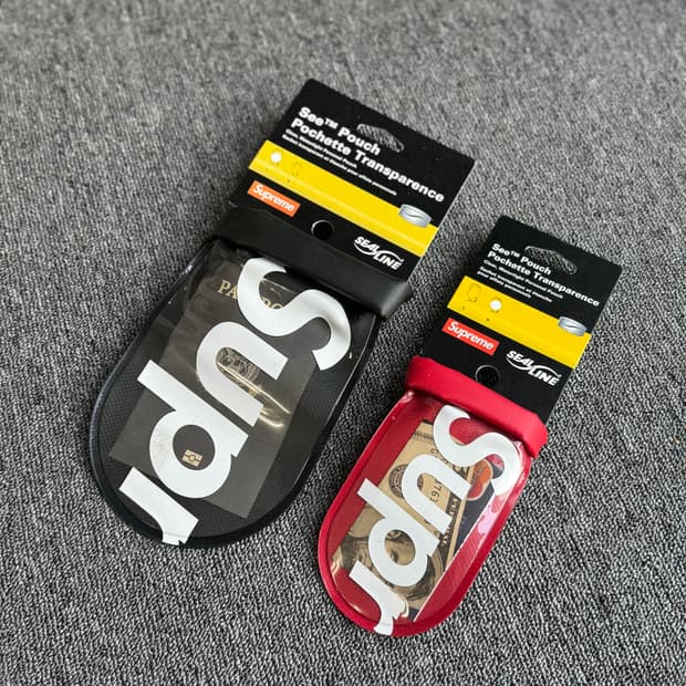 슈프림 씰라인 파우치 레드 스몰