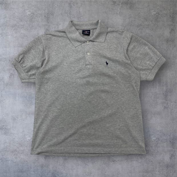 폴로 스포츠 Polo Sport 그레이 자수로고 반팔 카라티 L