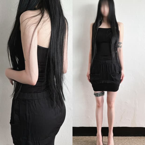 나누슈카 nanushka 새틴 슬림 미니 원피스