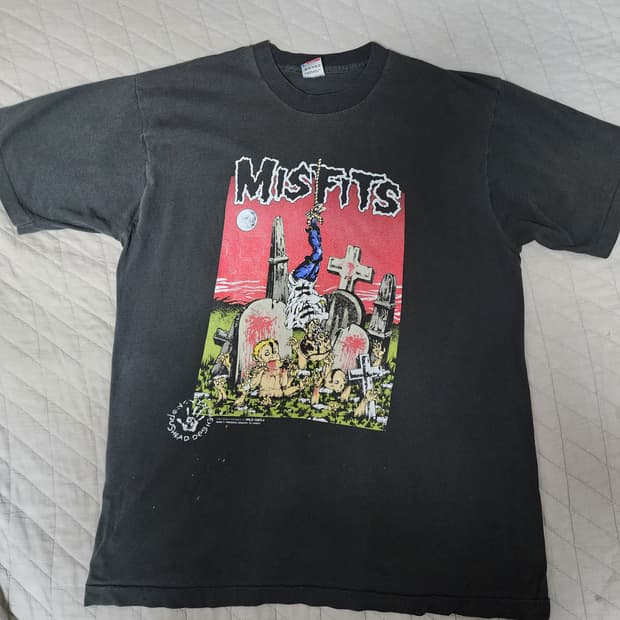 [XL] 90s 미스핏츠 misfits 푸스헤드 빈티지 밴드티