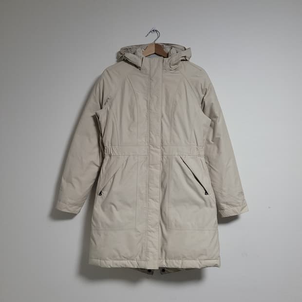 (S) 노스페이스 여성 하이벤트 롱 패딩 아이보리