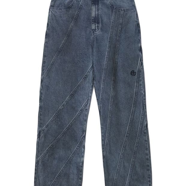 노매뉴얼 D.C Denim Pants (White blue)