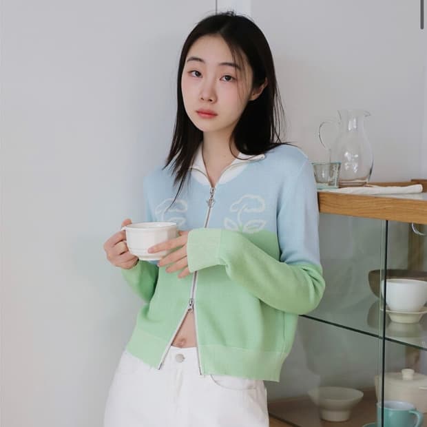 고코리 투웨이 가디건 미사용품