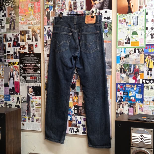 리바이스 505 진청 데님 팬츠