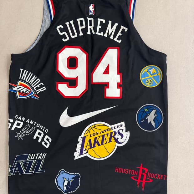 슈프림 x 나이키 NBA 농구 팀 져지