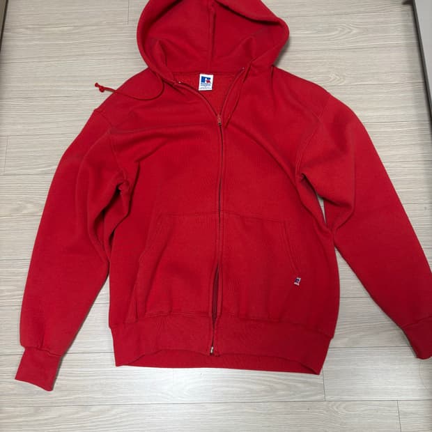 [L] 90s 러셀 후드집업 레드