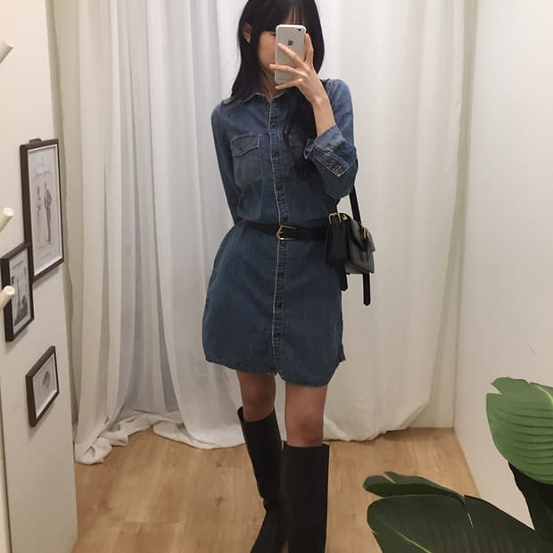 Women GAP Denim Dress 95