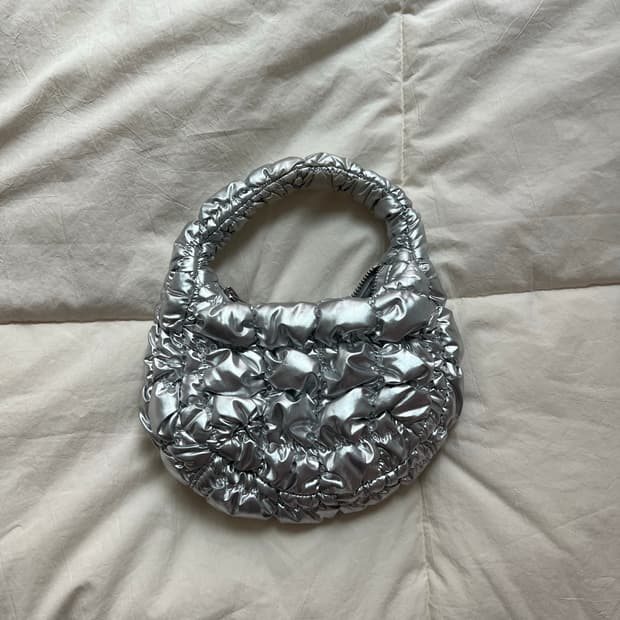 코스 실버 미니 구름가방