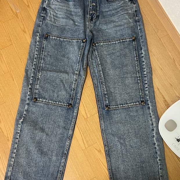 떠그클럽 더블니 데님팬츠