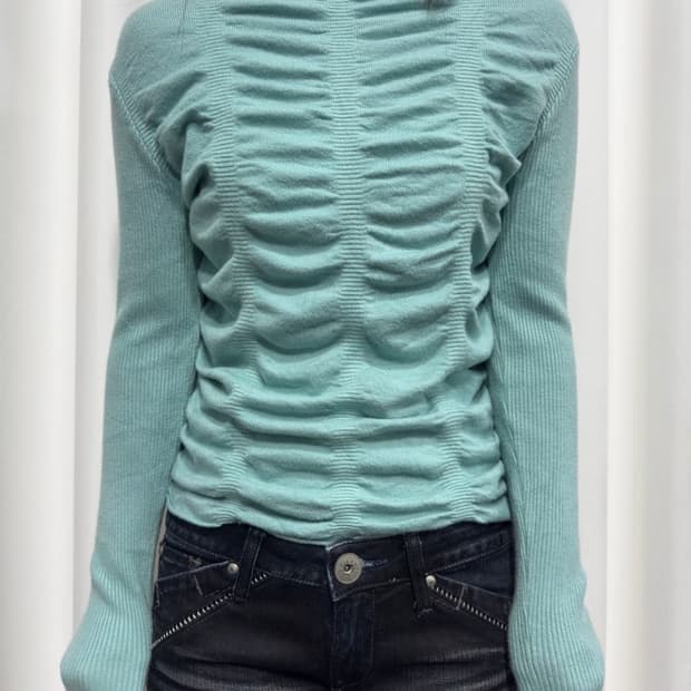 빈티지 디자인 니트 이너 