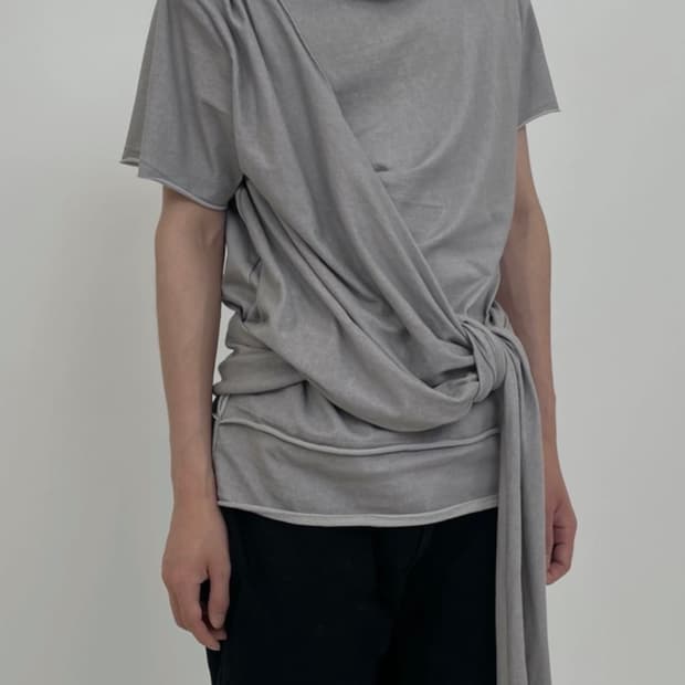 2[ß] :: Scarfed T-shirt [ASH]