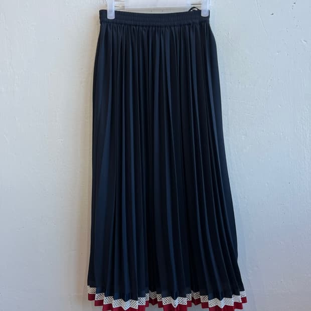 타미힐피거 플리츠 스커트 치마 네이비