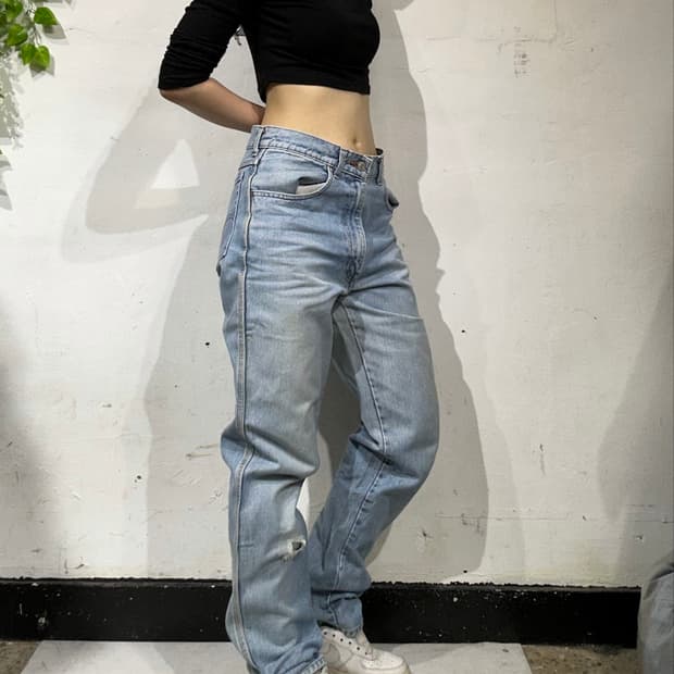리바이스 636 와이드 연청 데님 팬츠 청바지