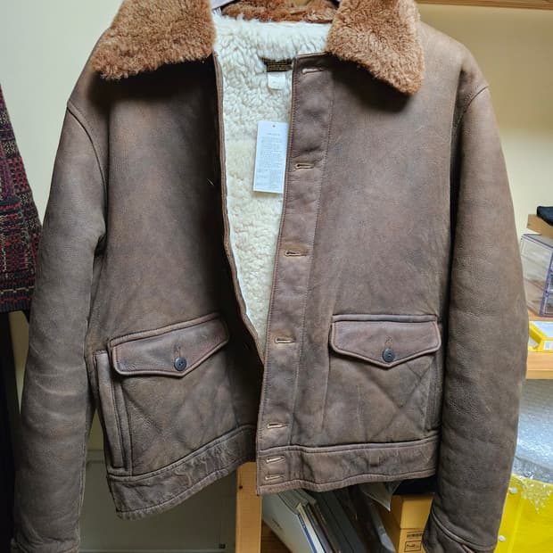 Rrl 페이턴 시어링 자켓 L사이즈