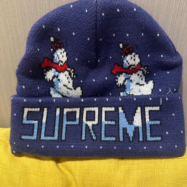 Supreme Snowman Beanie Navy