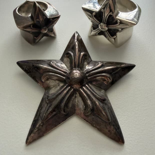 (대여가능) Chrome Hearts 크롬하츠 라지 스타 펜던트/링