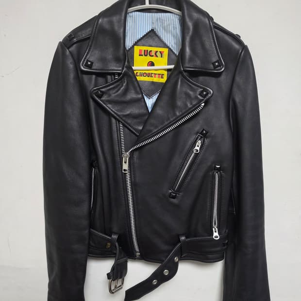
Lucky Chouette 양가죽 라이더 자켓 36 (새상품)