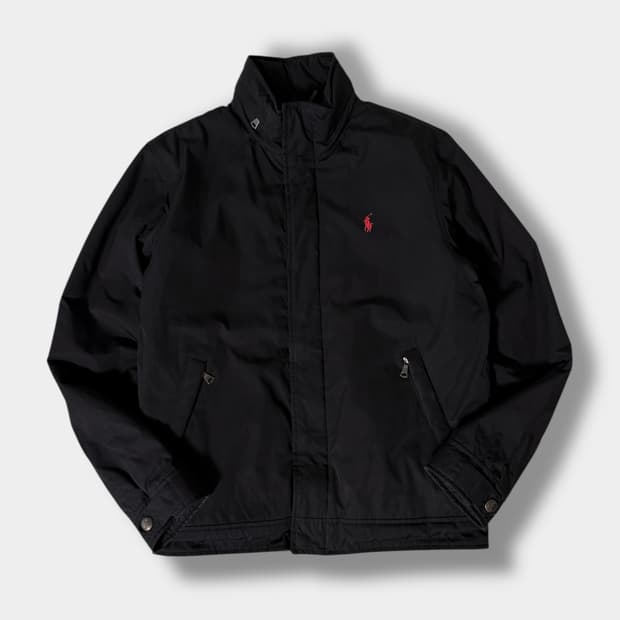 폴로 랄프로렌 루즈핏 블랙 패커블 후드 점퍼