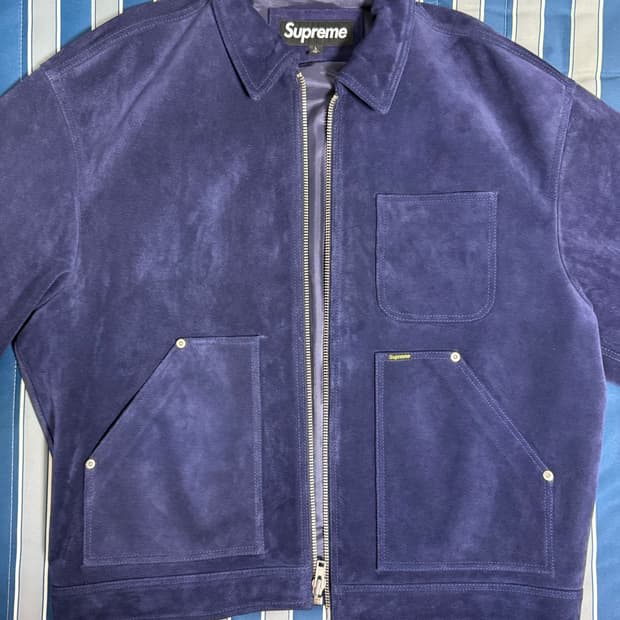 슈프림  24FW 스웨이드 워크자켓 L
