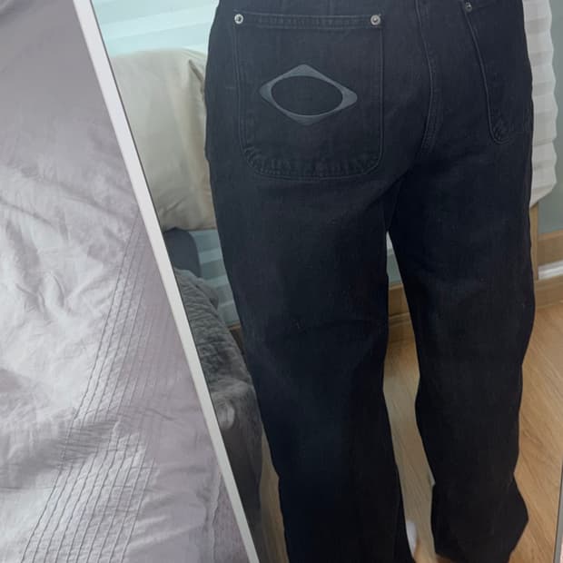 미스치프 워시드 진 블랙