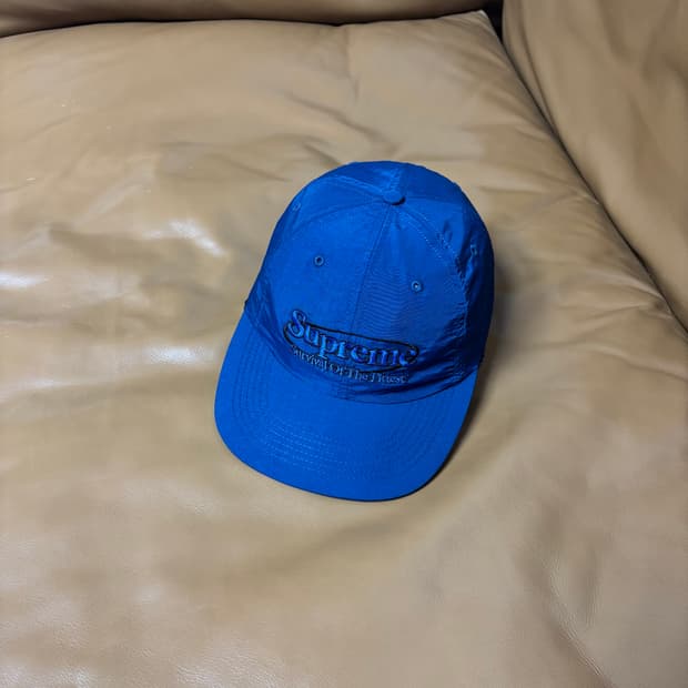 Supreme 슈프림 서바이벌 네이비 6패널 볼캡 모자 (Navy)