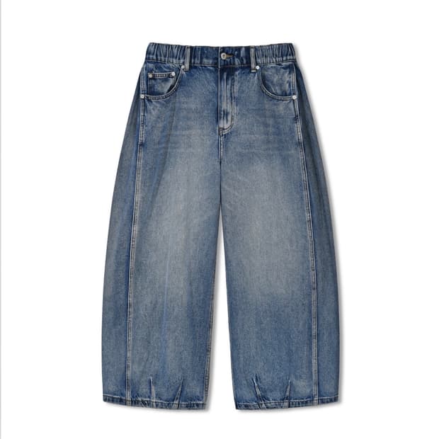 앵글런 Side Panel Balloon Denim Pants