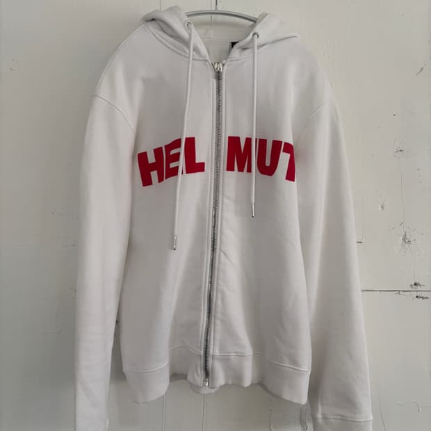Helmut Lang 박스로고 후드집업