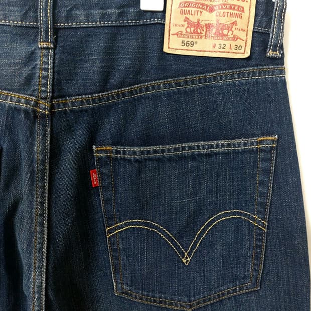 리바이스 569 데님 청바지 32