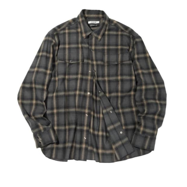 etce 플란넬 체크 셔츠 M