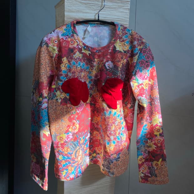COMME des GARCONS 꽃무늬 슬리브