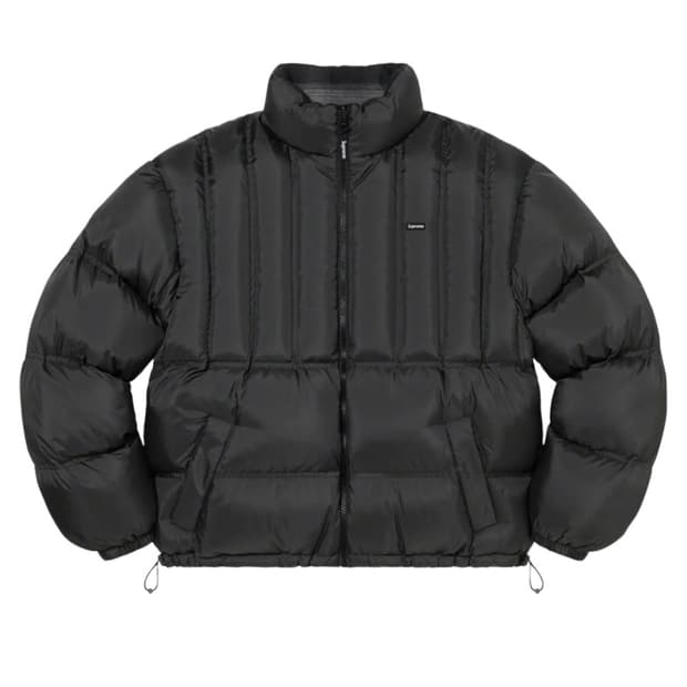 (L) 슈프림 플란넬 리버시블 퍼퍼패딩자켓 