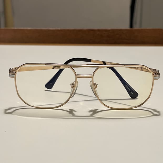 [TITAN-P] 클래식 골드 투브릿지 티타늄 안경테 (54ㅁ14)